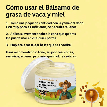 Bálsamo de Grasa de Vaca y Miel Brinaba