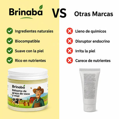 Bálsamo de Grasa de Vaca y Miel Brinaba